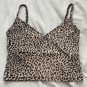 CROP CHEETAH TOP